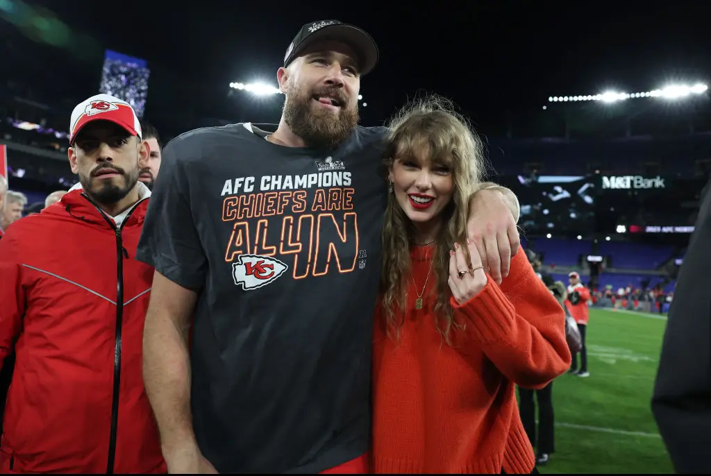 Taylor Swift is in a relationship with Kansas City Chiefs tight end Travis Kelce. Credit: Patrick Smith / Getty