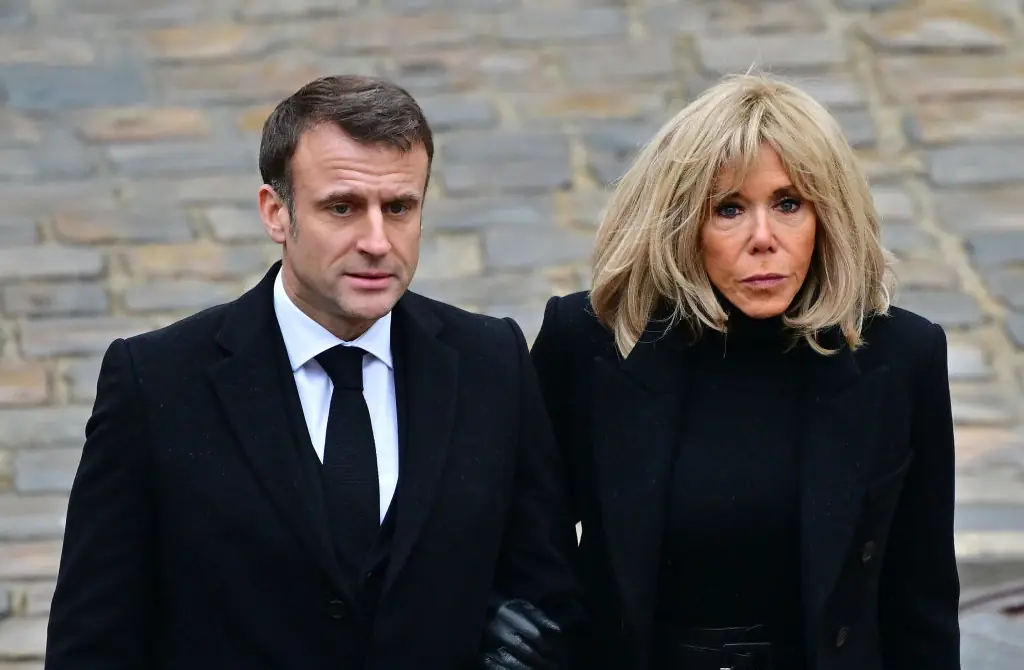 French President Emmanuel Macron and his wife Brigitte Macron. Credit: Christian Liewig / Getty