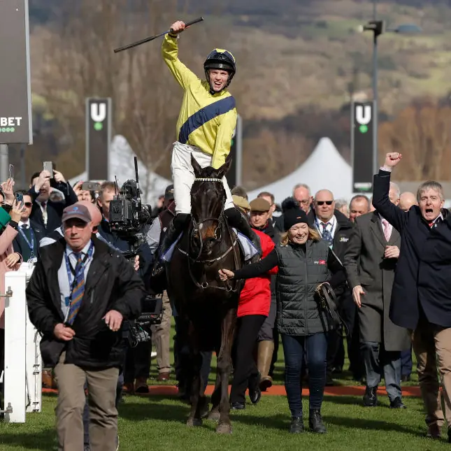  Michael O'Sullivan and Marine Nationale following their huge win in 2023. Credit: 