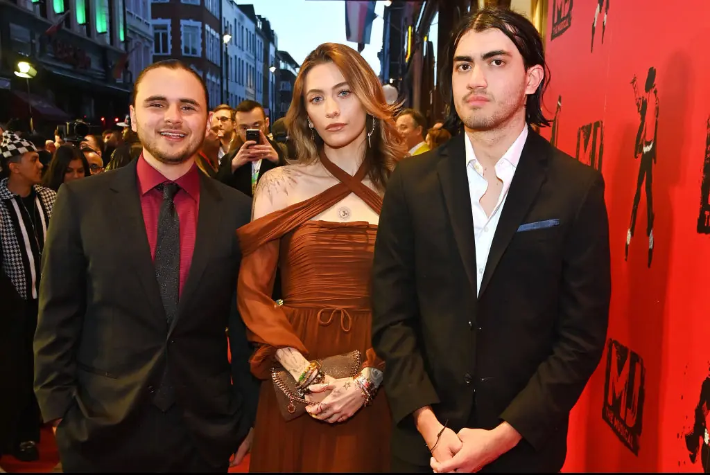 Prince Jackson, Paris Jackson and Bigi Jackson aka Blanket Jackson. Credit: Dave Benett / Getty