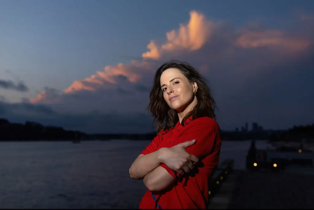 Raygun, who goes by the name Rachael Gunn in everyday life, scored zero at the Olympic Games in the breakdancing category. Credit: Cameron Spencer / Staff