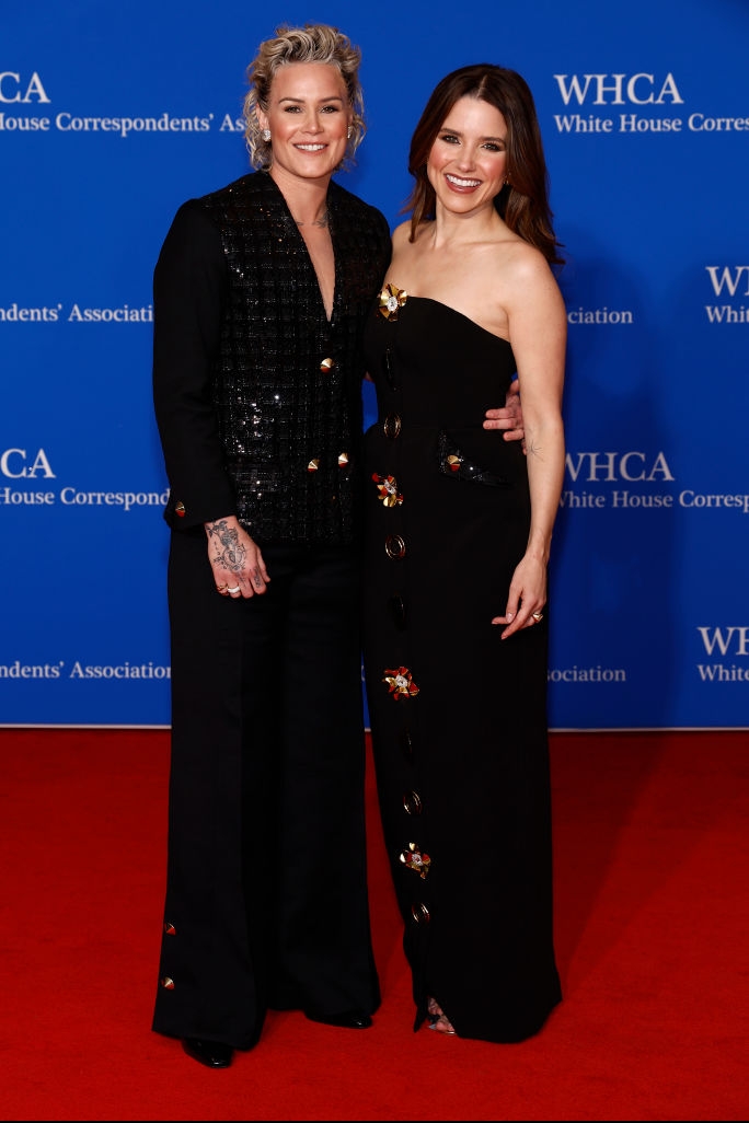 Ashlyn Harris and Sophia Bush attend the 2024 White House Correspondents' Dinner