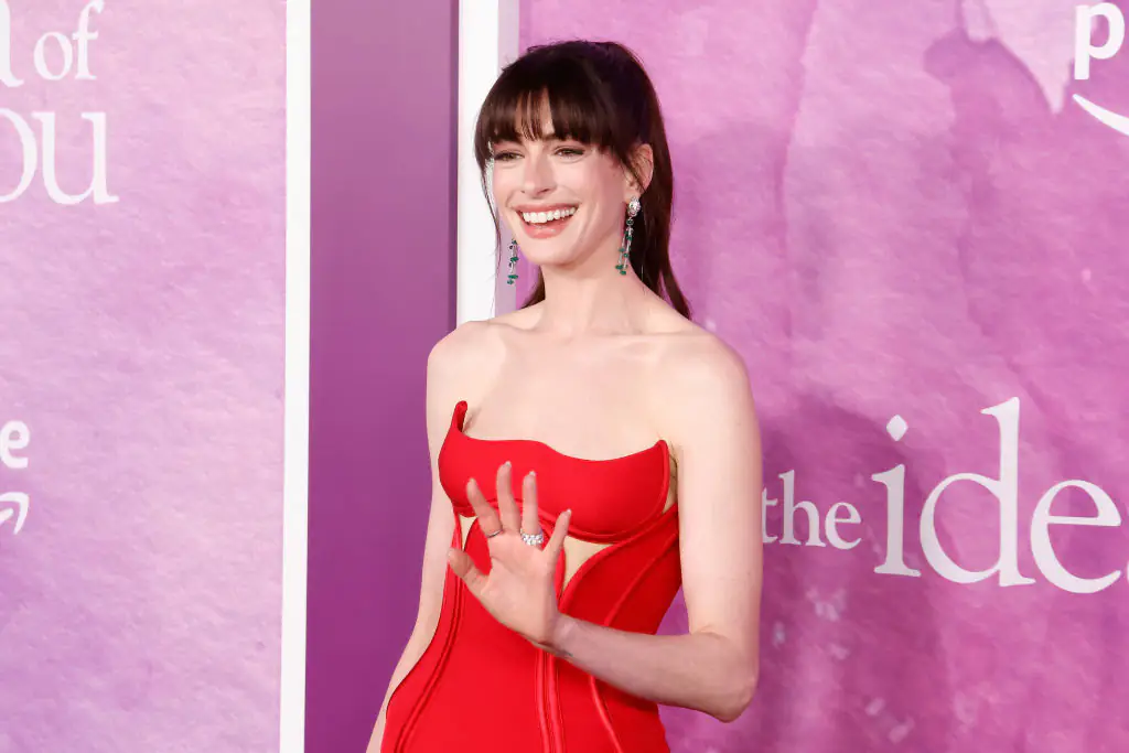 Hathaway was left feeling awkward after realizing that the audience hadn't read the book her movie was based off of. Credit: Taylor Hill/FilmMagic/Getty
