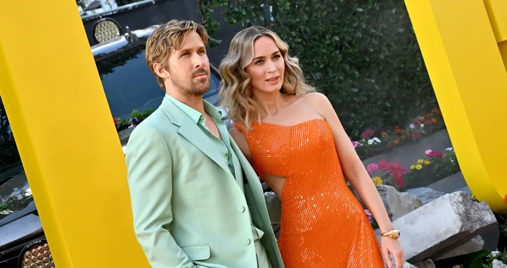 Ryan Gosling and Emily Blunt at the Fall Guy premiere.