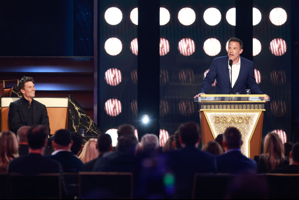 Ben Affleck at the Tom Brady roast.