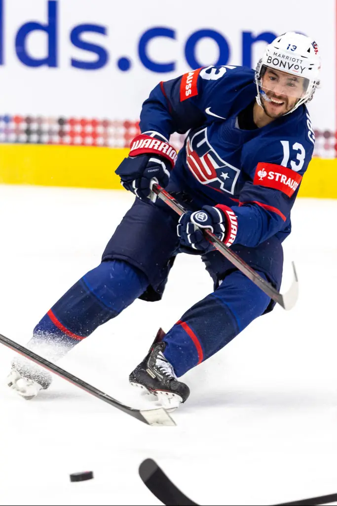 Johnny Gaudreau at the IIHF Ice Hockey World Championship. Credit: 	NurPhoto / Getty