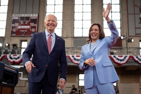 Donald Trump shares savage two-word opinion of Kamala Harris after Joe Biden endorses her as candidate