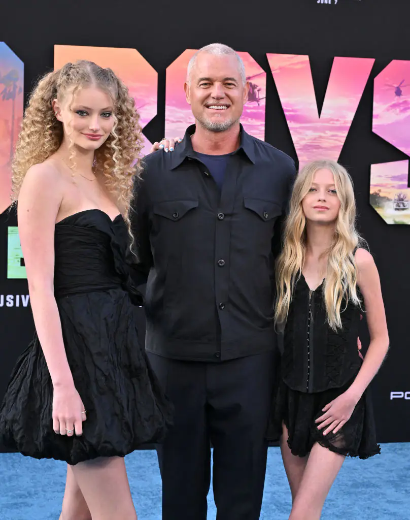 Eric with daughters Billie Beatrice and Georgia Geraldine. Credit: Axelle/Bauer-Griffin / Getty