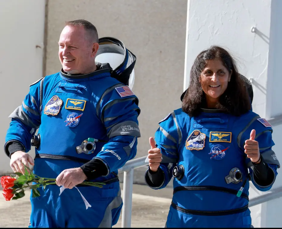 Butch Wilmore and Suni Williams are due to return to Earth. Credit: Joe Raedle/Getty