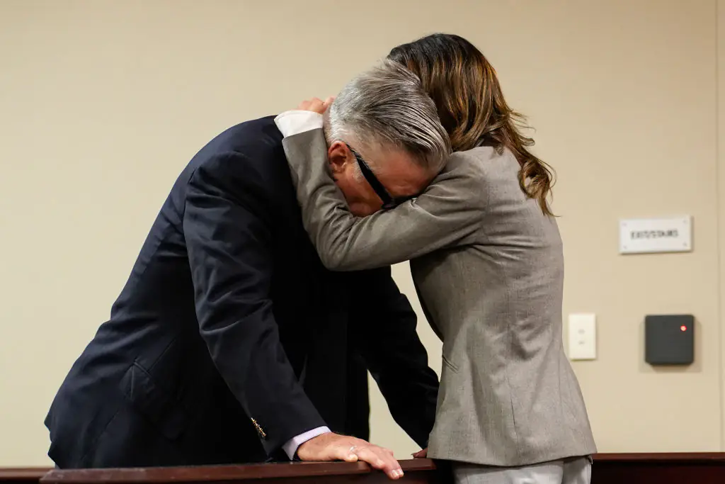 Baldwin's charges were dropped in July. Credit: Ramsay de Give-Pool/Getty