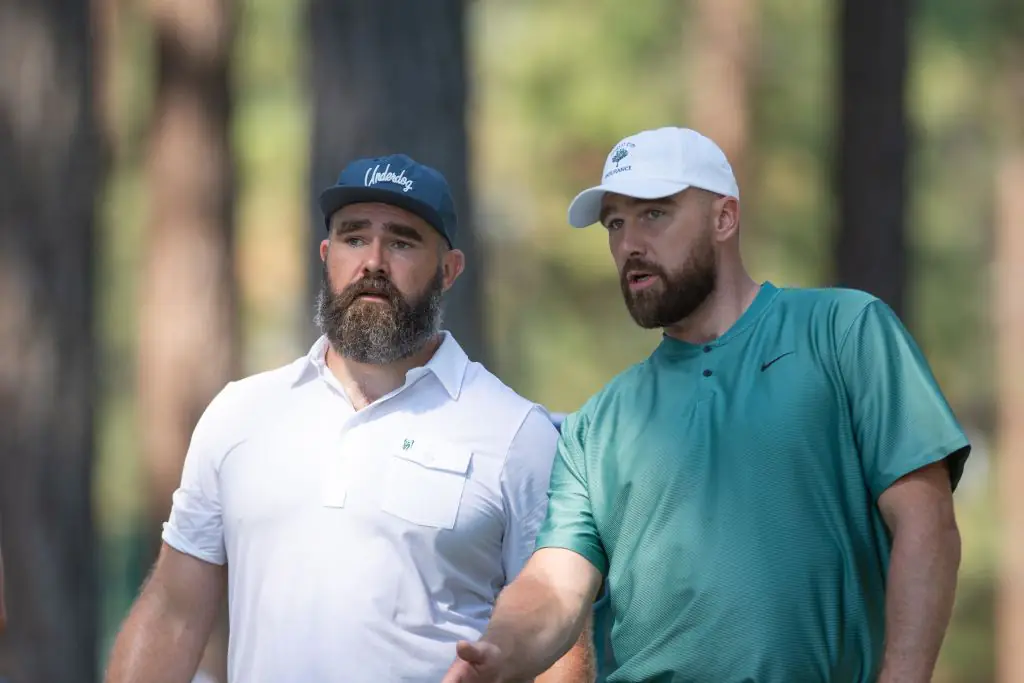 Jason and Travis Kelce. Credit: David Calvert/Getty