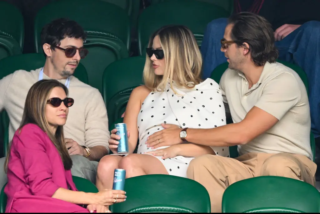 Margot and Tom made their first outing together to Wimbledon after news of the pregnancy broke. Credit: Karwai Tang/WireImage/Getty Images 
