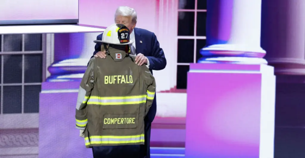 The reason why Pennsylvania rally victim's surname was spelled wrong on fire jacket brought out by Trump