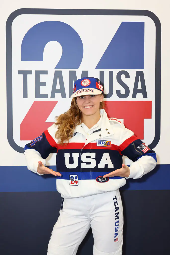 Gibson was hoping to raise awareness about children's education via Missions of Hope International with her appearance at the Games. Credit: Joe Scarnici/Getty/USOPC