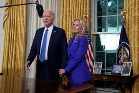 Conspiracy theorists genuinely believe Joe Biden has been 'replaced' after seeing him in new video