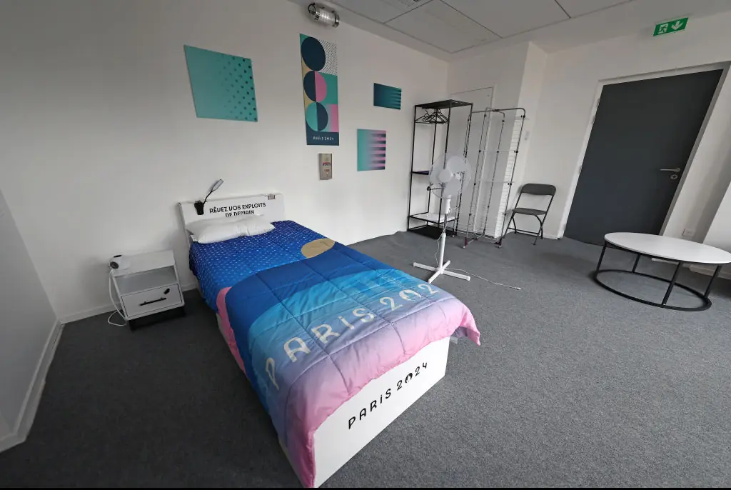 The beds in the Olympic Village have caused some controversy. Credit: VCG via Getty Images