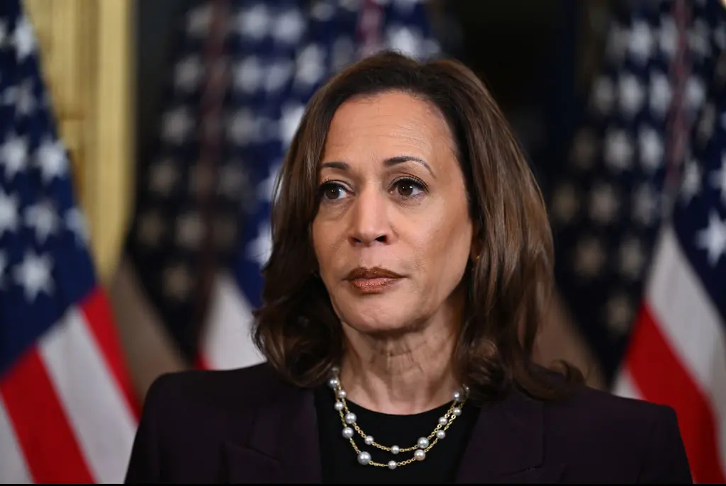 Harris has been applauded by her followers for shutting down chants at her latest rally. Credit: Kenny Holston-Pool/Getty