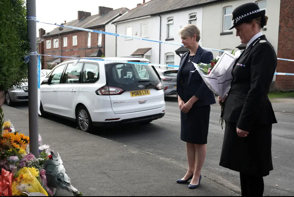 The home secretary has visited the location. Credit: Christopher Furlong/Getty