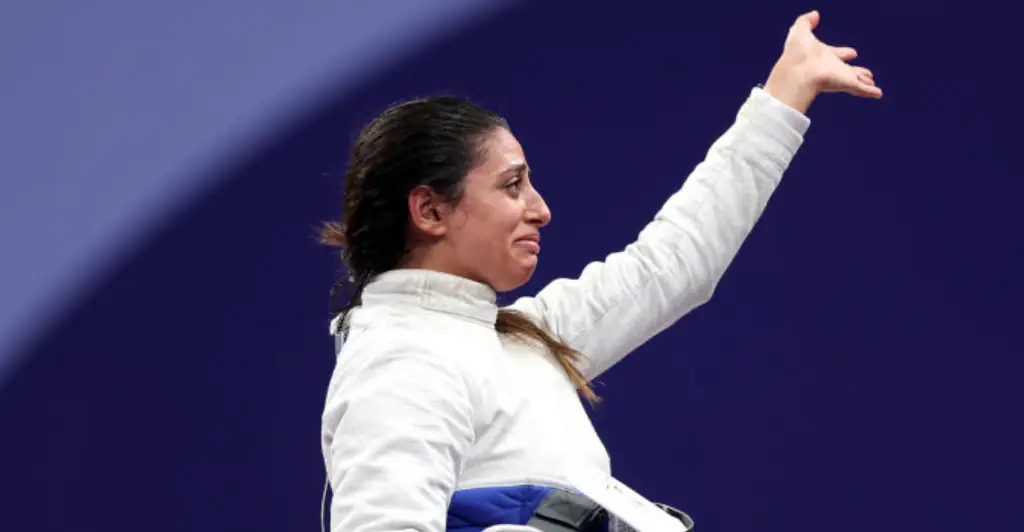 Fencer Nada Hafez competes in Paris 2024 Olympics while 7 months pregnant