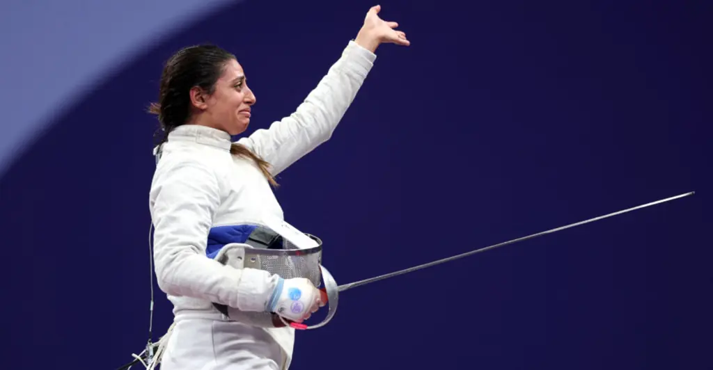 Fencer Nada Hafez competes in Paris 2024 Olympics while 7 months pregnant