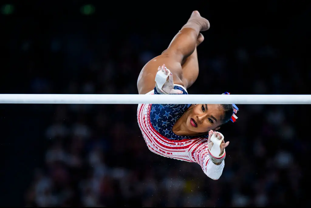 Jordan Chiles is one of Team USA's biggest stars. Credit: Tom Weller/VOIGT / Getty