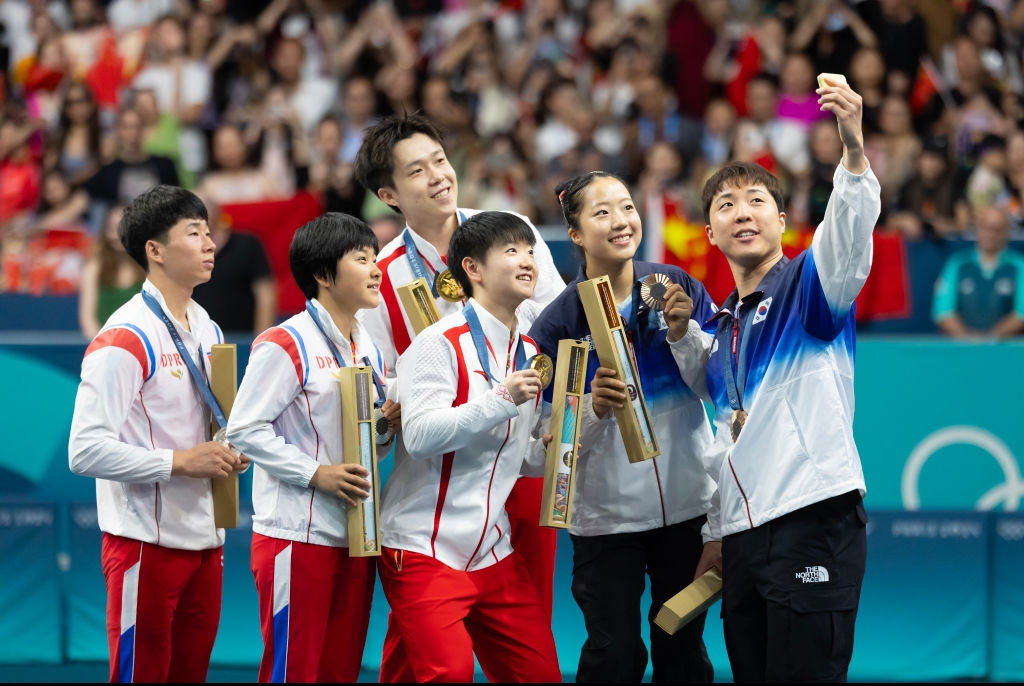 China, North and South Korean athletes at Olympics