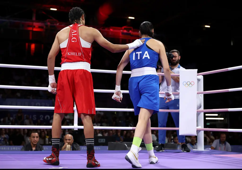 Carini refused to shake Khelif's hand after their match. Credit: Richard Pelham/Getty