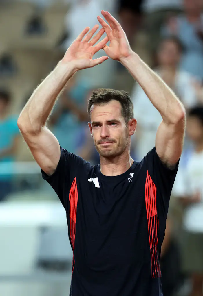 Murray shed a tear as he walked off the court after the match. Credit: Matthew Stockman/Getty