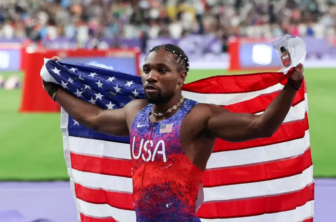 Why Noah Lyles was awarded 100m gold despite Jamaican rival's foot crossing the finish line first
