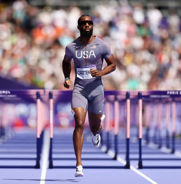 Freddie Crittenden came last in his race on Sunday. Credit:  Hannah Peters / Getty