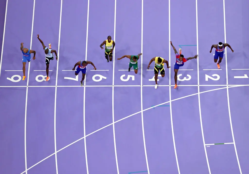 The race was far too close for the human eye to call. Credit: Richard Heathcote / Getty