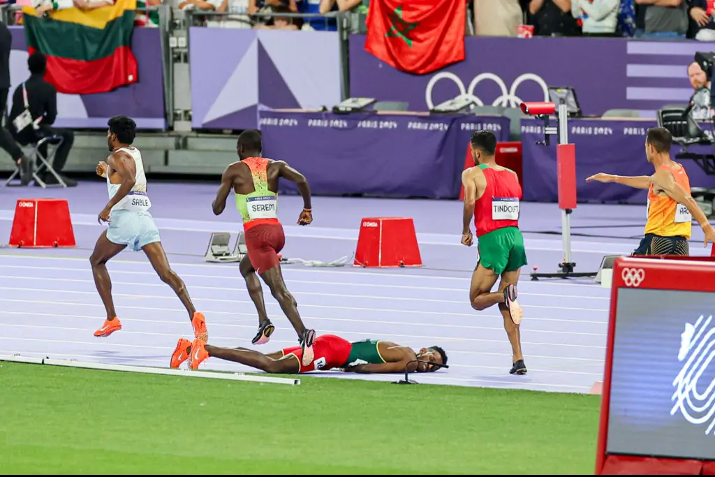 Lamecha Girma fell during the. Credit: DeFodi Images / Getty