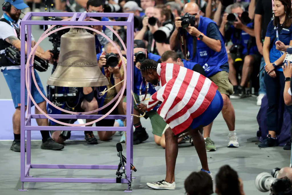 Why athletes are ringing a bell at the Paris Olympics