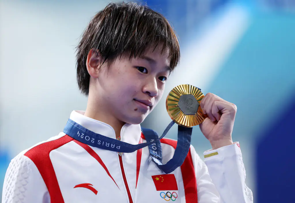 Quan also earned two perfect scores while competing in Tokyo. Credit: Clive Rose/Getty