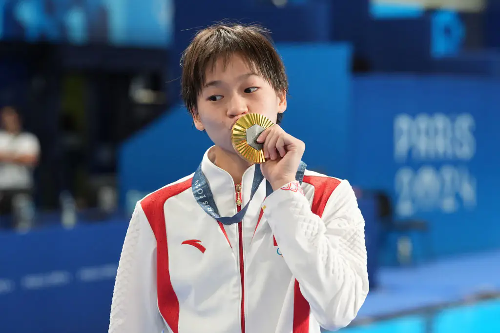 Quan Hongchan wowed audiences during the Women's 10m Platform Final. Credit: Ni Minzhe/CHINASPORTS/VCG/Getty