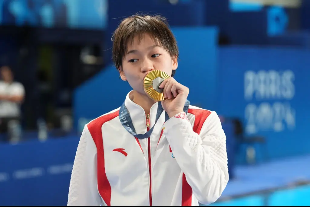 Quan Hongchan wowed audiences during the Women's 10m Platform Final. Credit: Ni Minzhe/CHINASPORTS/VCG/Getty
