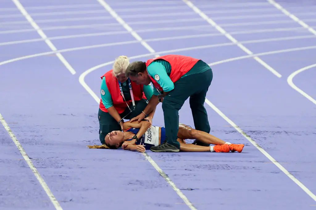 Olympian Alessia Zarbo collapsed during the 10,000 race. Credit: DeFodi Images / Getty