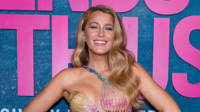 Blake Lively spoke on the red carpet at the Met Gala. Credit: Gotham / Getty