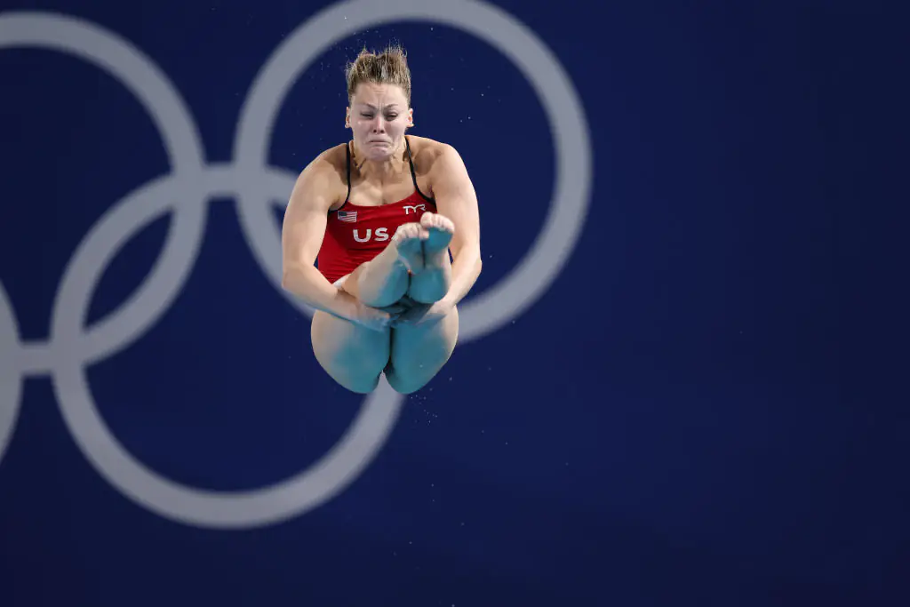 Gibson suffered a terrible accident during the 3m springboard competition. Credit: Amin Mohammad Jamali/Getty