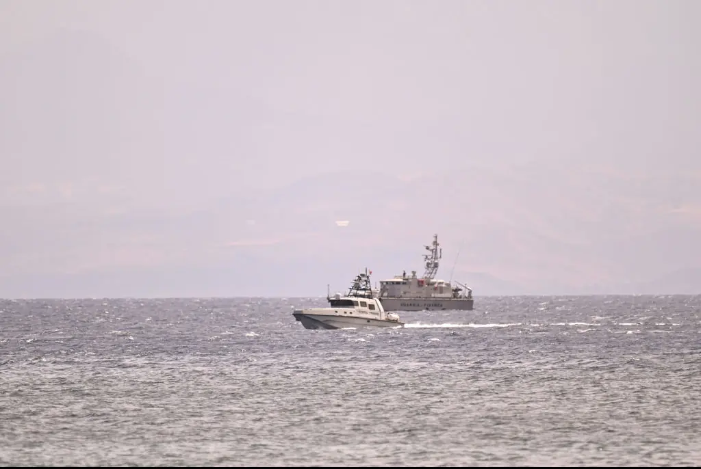 Chilling footage captures superyacht's final moments before disappearing under the water as 6 people remain missing