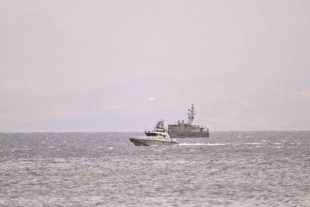 Chilling footage captures superyacht's final moments before disappearing under the water as 6 people remain missing