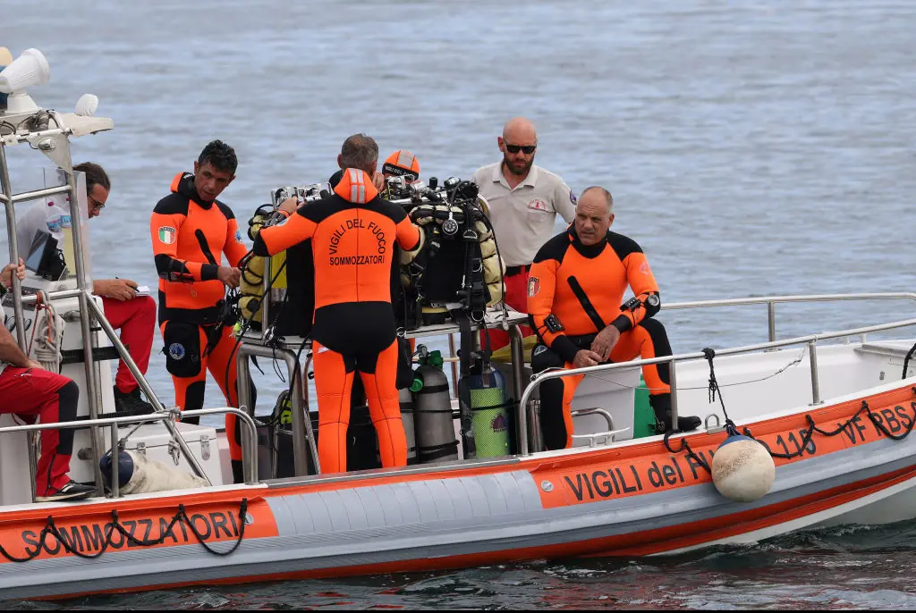 Divers recovered the bodies of the victims, most of whom were in the left had side of the ship, believed to have been trying to use air pockets to survive. Credit: Alberto Lo Bianco/Anadolu via Getty Images