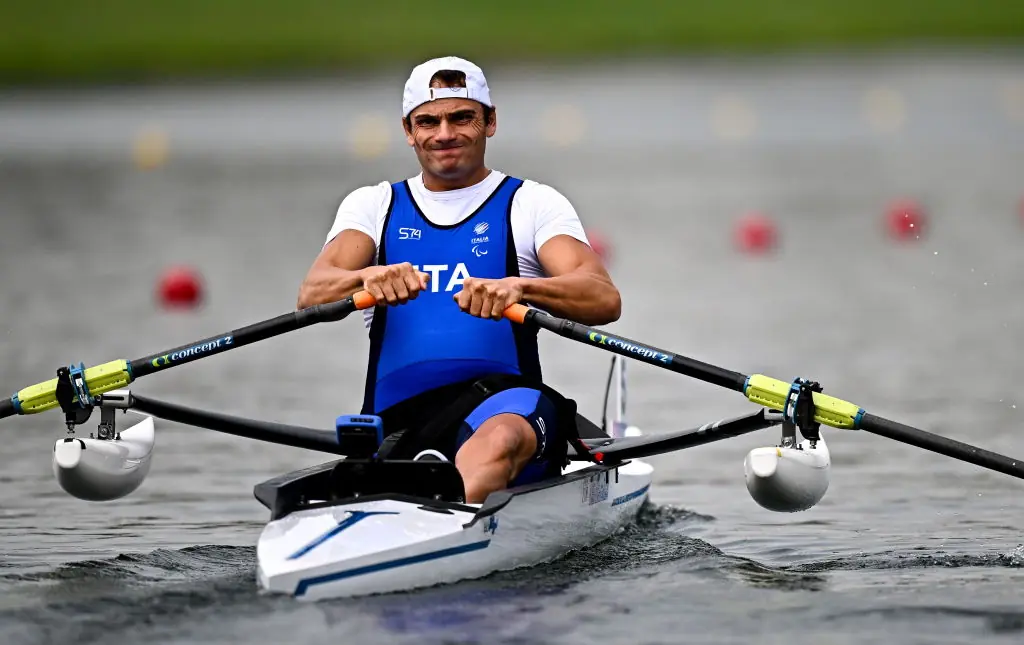 Perini was disqualified from his event. Credit: Harry Murphy/Getty