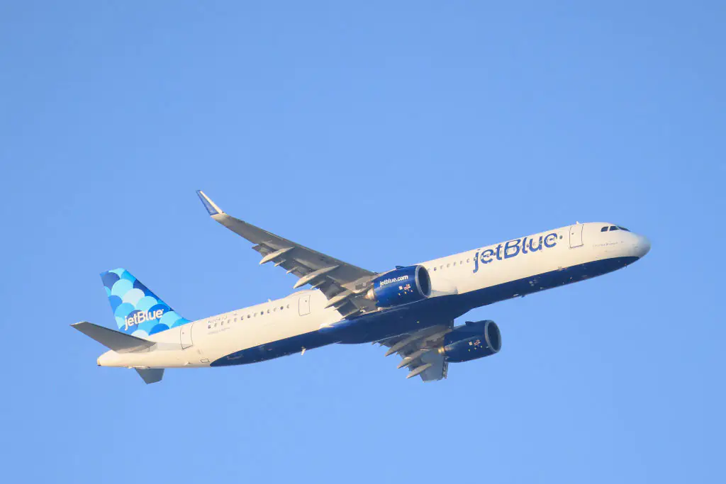 Two deceased bodies were found on a JetBlue flight's landing gear. Credit: Bruce Bennett / Getty