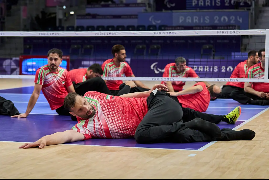 Mehrzad has been sleeping on the floor because there are no beds suitable for him. Credit: Aitor Alcalde/Getty