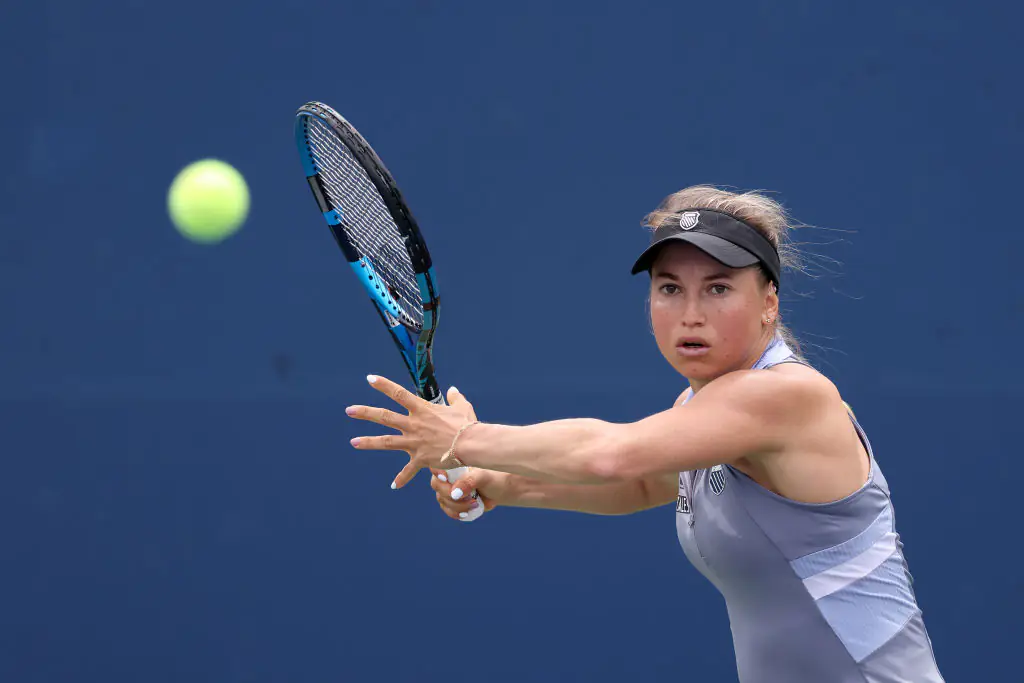 Yulia Putintseva of Kazakhstan was slammed for her behavior towards the ball girl. Credit: Jamie Squire / Getty