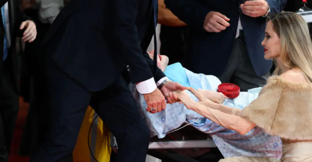 Angelina Jolie spends time with fan battling rare bone disorder at Venice International Film Festival