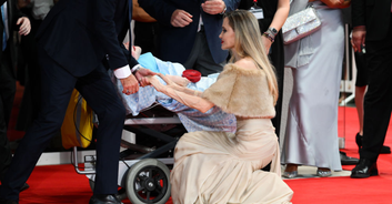 Angelina Jolie spends time with fan battling rare bone disorder at Venice International Film Festival
