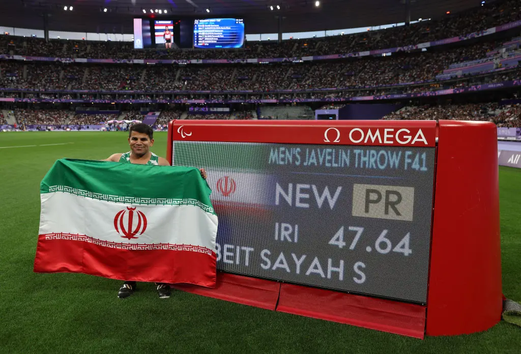 Sadegh Beit Sayah was stripped of his gold medal after receiving two yellow cards. Credit: Ezra Shaw / Getty