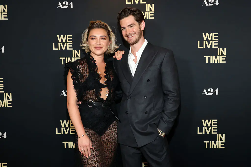 Pugh appeared alongside Andrew Garfield to discuss the topic. Credit: Marleen Moise/Getty